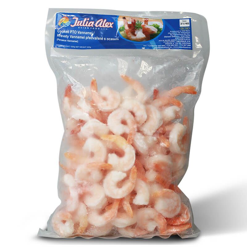 Pre-cooked shrimp Vannamei PD 31/40 IQF ASIAN FOODS 800g/1000g