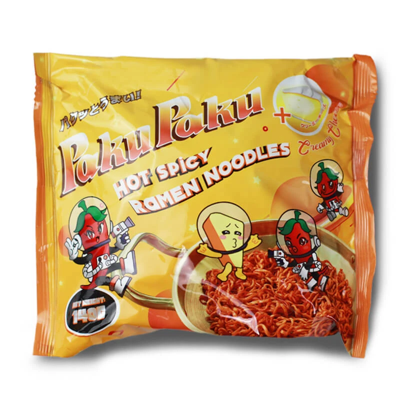 RAMEN hot spicy instant noodle soup Cream Cheese PAKU PAKU - 140g