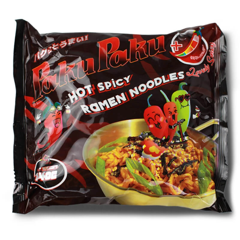 RAMEN instant noodle soup Lovely Spicy PAKU PAKU - 140g
