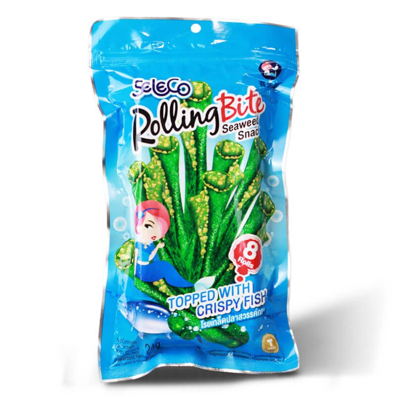 Rolling Bite Seaweed Snack with crispy fish SELECO 24g