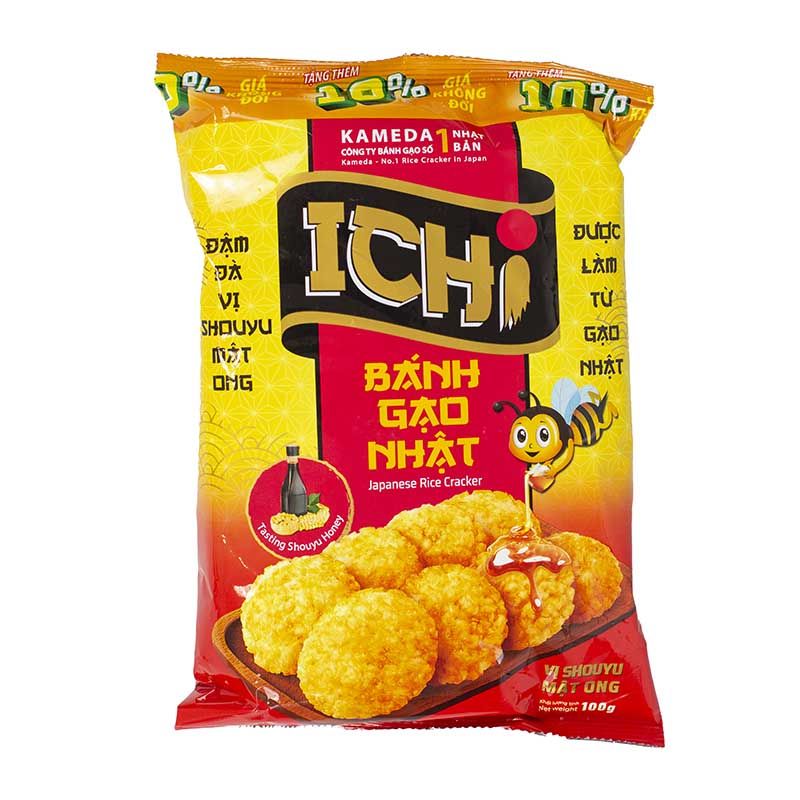 Rice crackers with Shoyu and honey ICHI 100 g