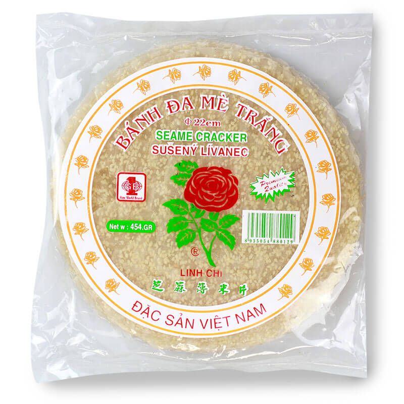 White sesame rice crackers GIA BAO 454g