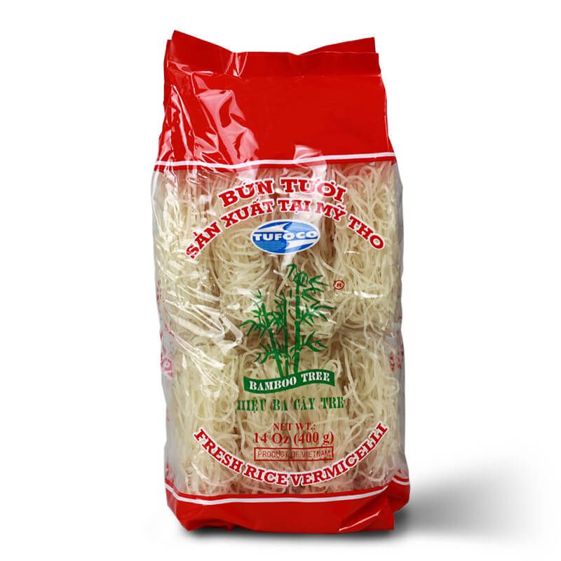 Fresh rice vermicelli Bun Tuoi portioned- BAMBOO TREE - TUFOCO 400g