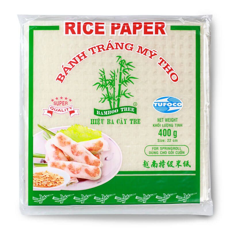 Rice paper for fresh spring rolls Square TUFOCO 400 g