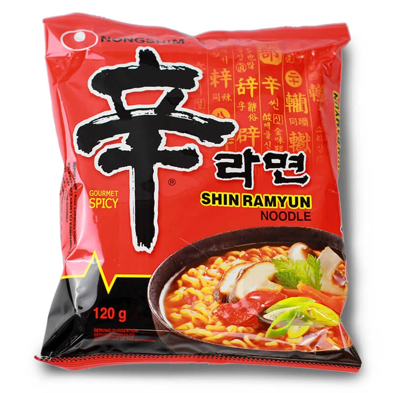 Korean noodles Shin Ramyun Gourmet Spicy NONGSHIM 120g