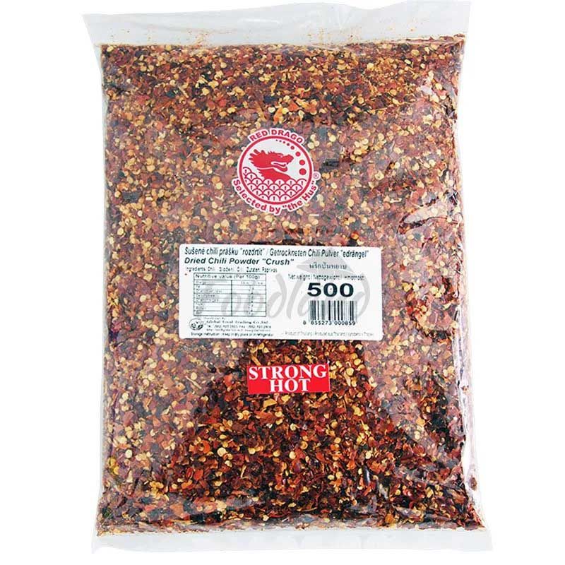 Dried chili crushed STRONG HOT - RED DRAGO -500 g