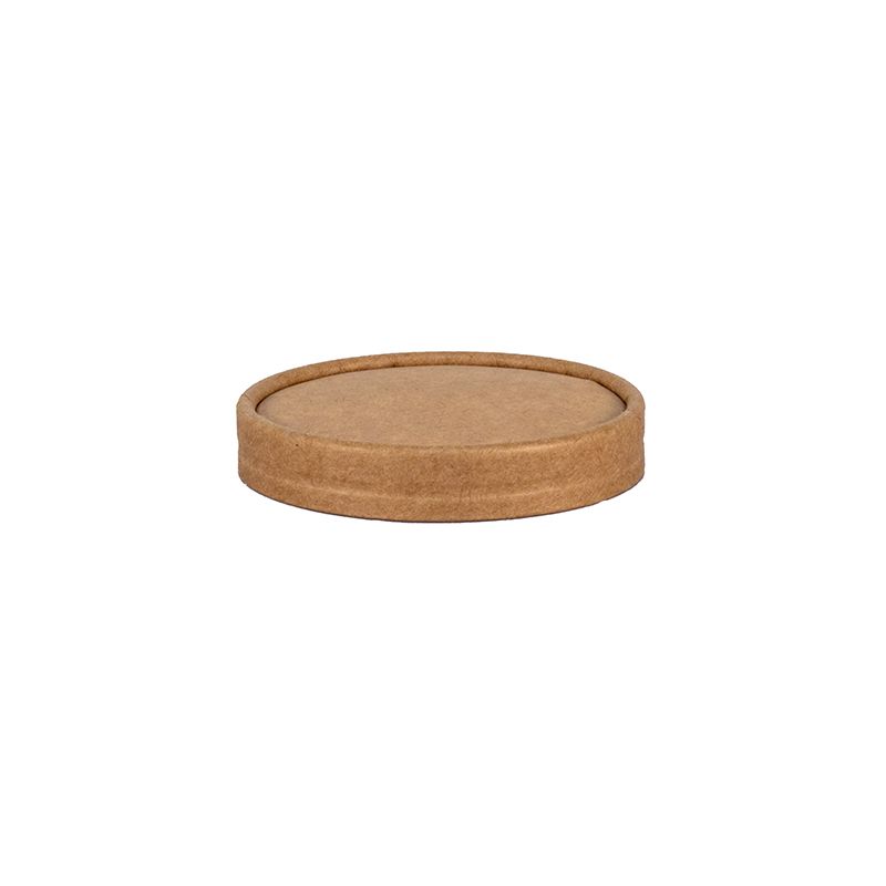 Lid for sauce box - paper brown color 225 ml / ø90 - 20145