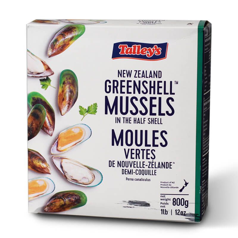 New Zealand greenshell mussels TALLEY'S 800g